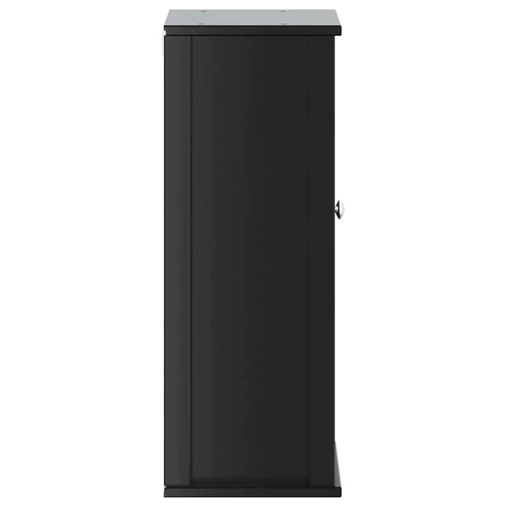 Baderomsskap BERG svart 40x27x71,5 cm heltre furu vidaXL