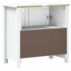 Baderomsskap BERG hvit 60x34x59 cm heltre furu