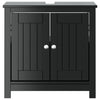 Baderomsskap BERG svart 60x34x59 cm heltre furu