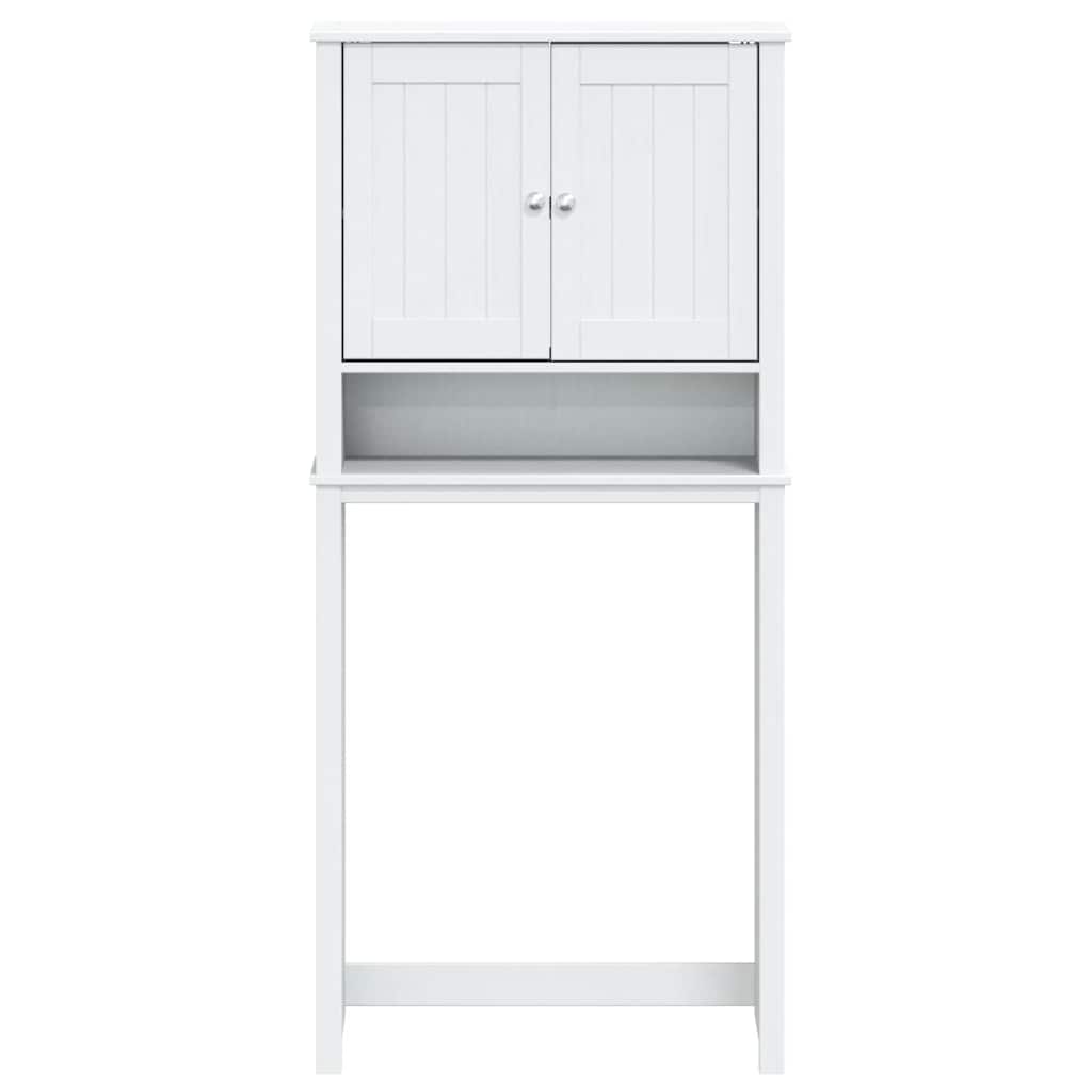 Vaskemaskinskap BERG hvit 76x27x164,5 cm heltre furu vidaXL