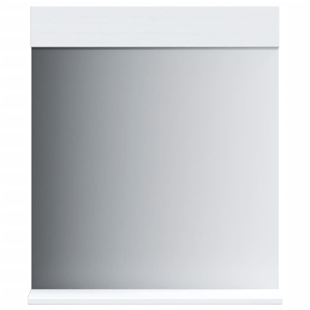 Baderomsspeil med hylle BERG hvit 60x12x70 cm heltre vidaXL