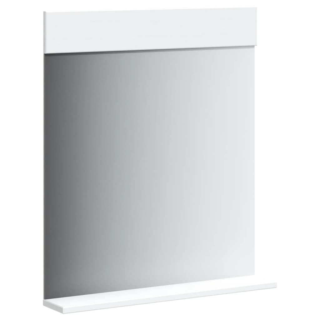 Baderomsspeil med hylle BERG hvit 60x12x70 cm heltre vidaXL