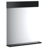 Baderomsspeil med hylle BERG svart 60x12x70 cm heltre