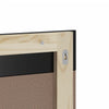 Baderomsspeil med hylle BERG svart 60x12x70 cm heltre