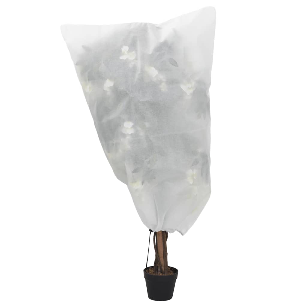 Plantefleecetrekk med snor 8 stk 70 g/m² 0,8x1 m