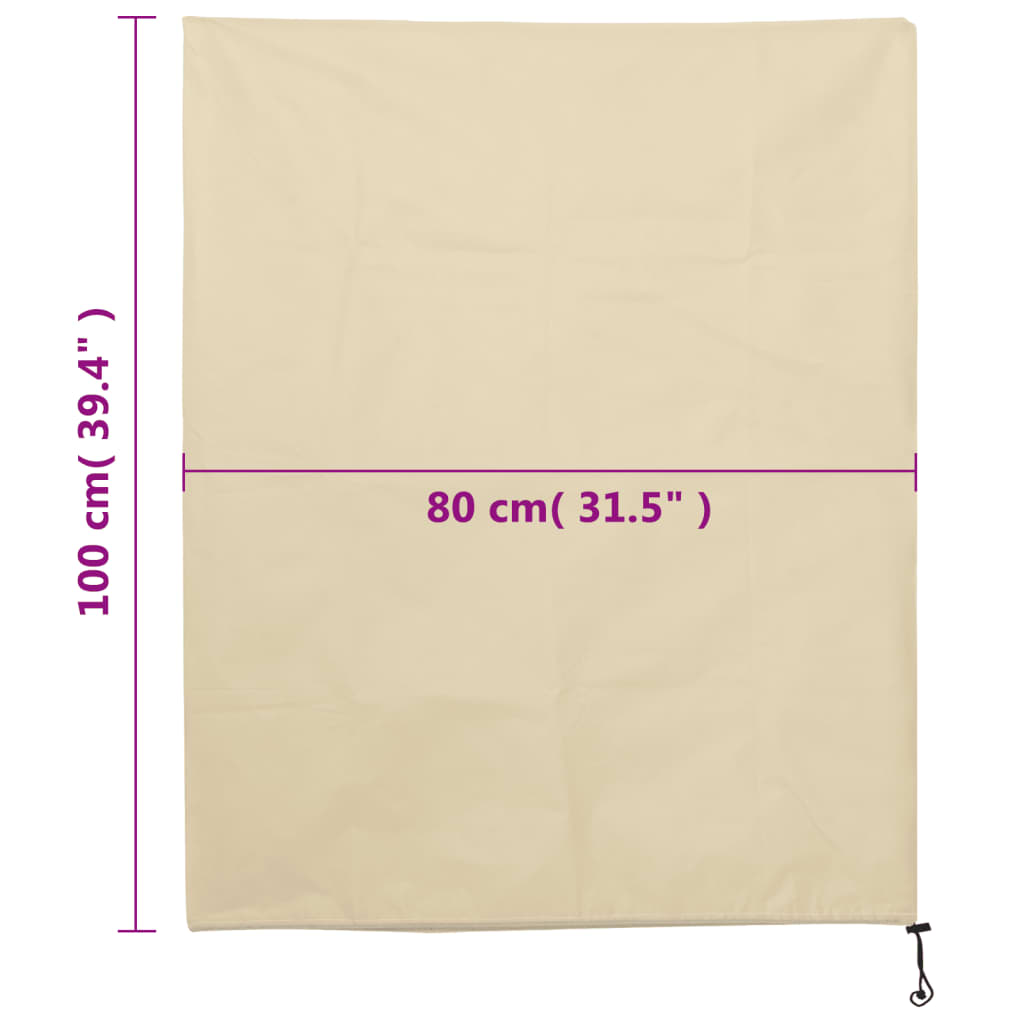 Plantefleecetrekk med snor 8 stk 70 g/m² 0,8x1 m