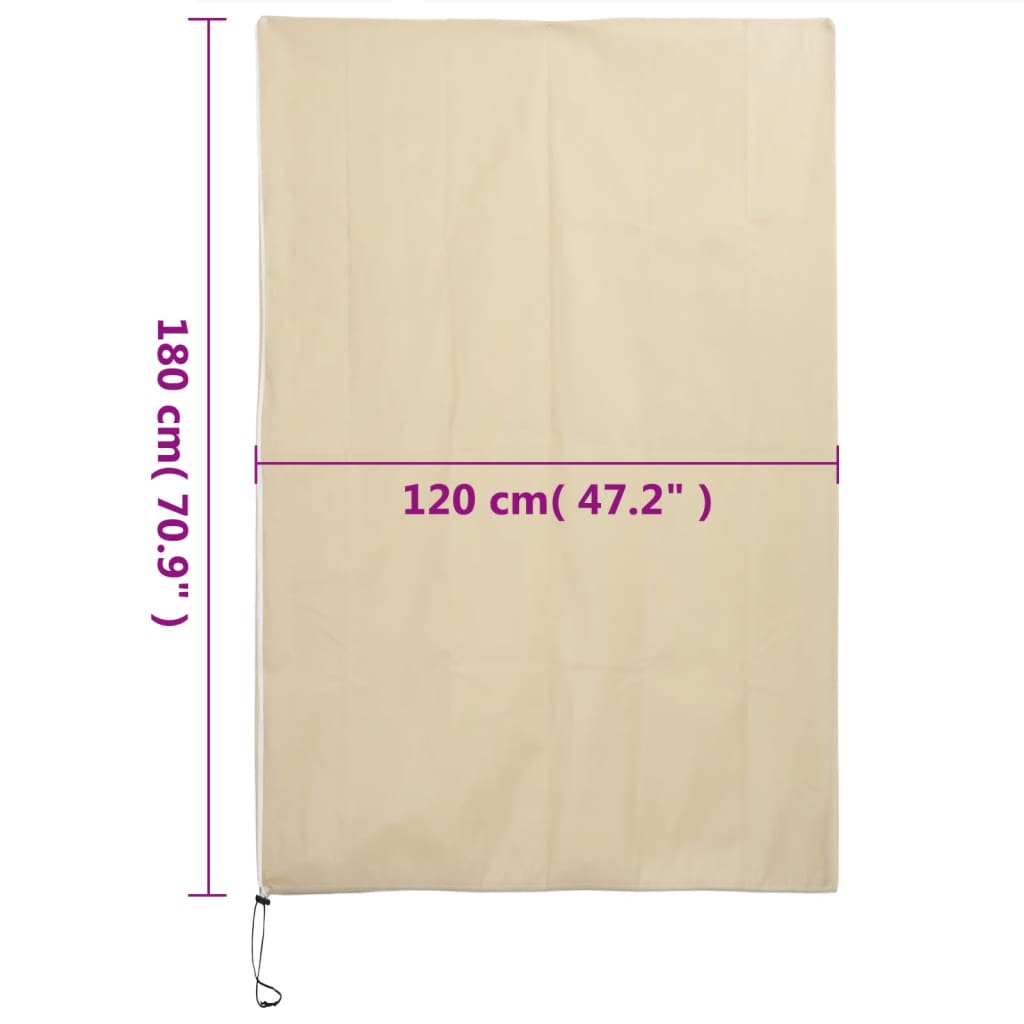 Plantefleecetrekk med glidelås 4 stk 70 g/m² 1,2x1,8 m