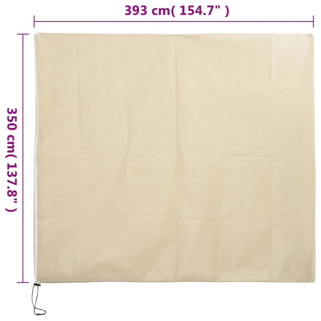 Plantefleecetrekk med glidelås 4 stk 70 g/m² 3,93x3,5 m