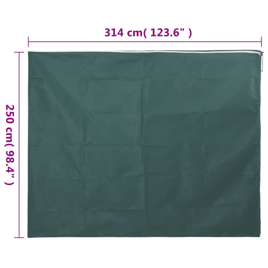 Plantefleecetrekk med glidelås 4 stk 70 g/m² 3,14x2,5 m