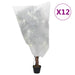 Plantefleecetrekk med snor 12 stk 70 g/m² 0,8x0,8 m
