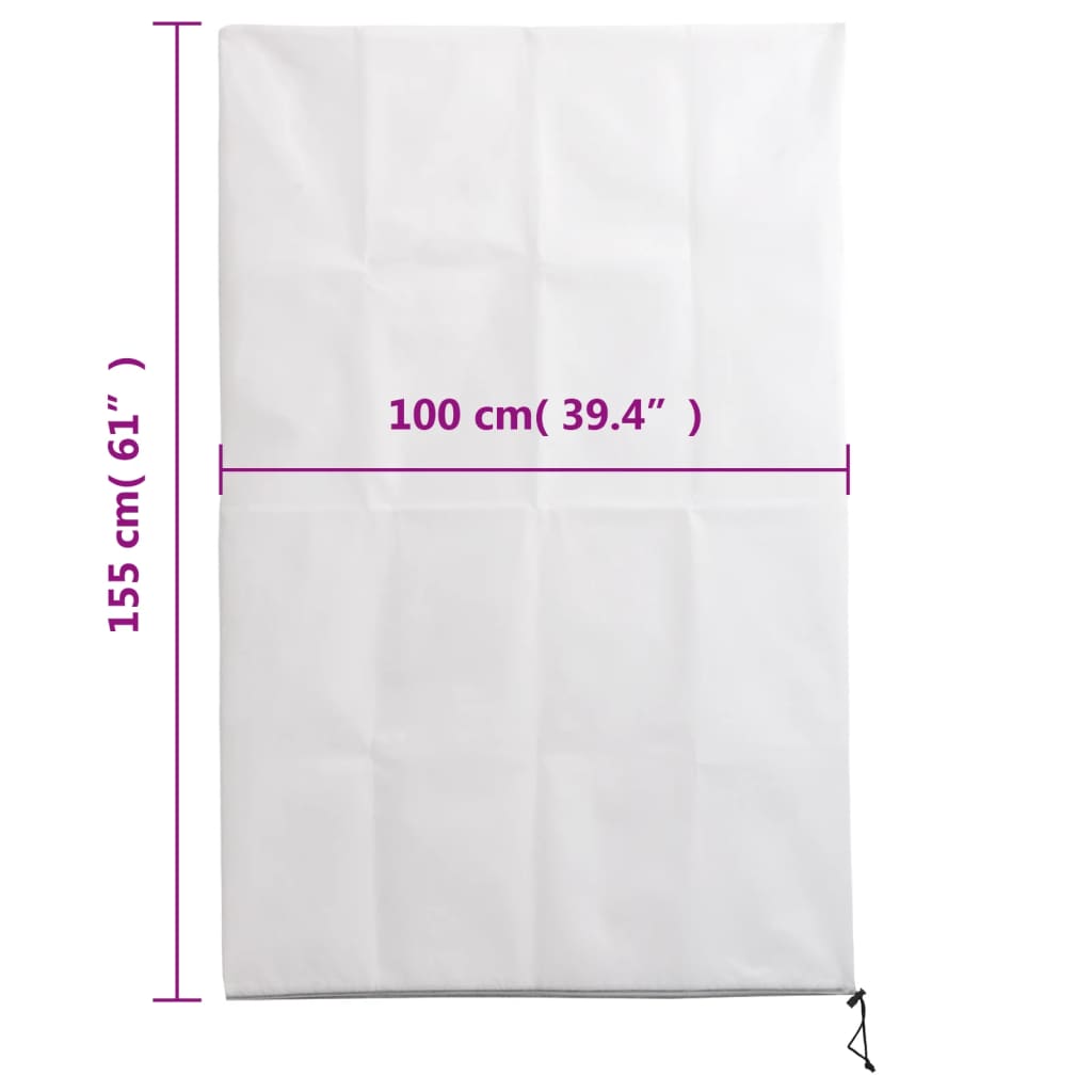 Plantefleecetrekk med glidelås 10 stk 70 g/m² 1x1,55 m