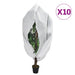 Plantefleecetrekk med glidelås 10 stk 70 g/m² 1,55x1,55 m