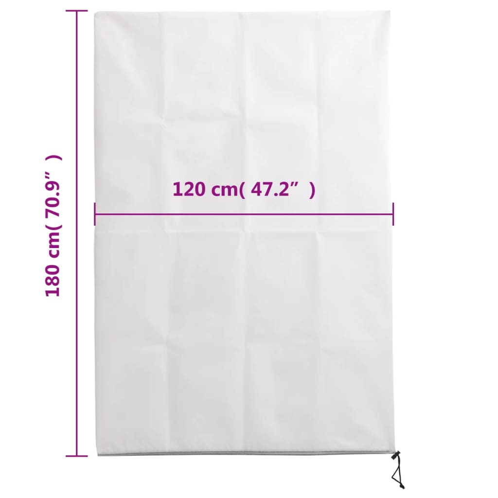 Plantefleecetrekk med glidelås 10 stk 70 g/m² 1,2x1,8 m