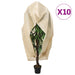 Plantefleecetrekk med glidelås 10 stk 70 g/m² 1,2x1,8 m