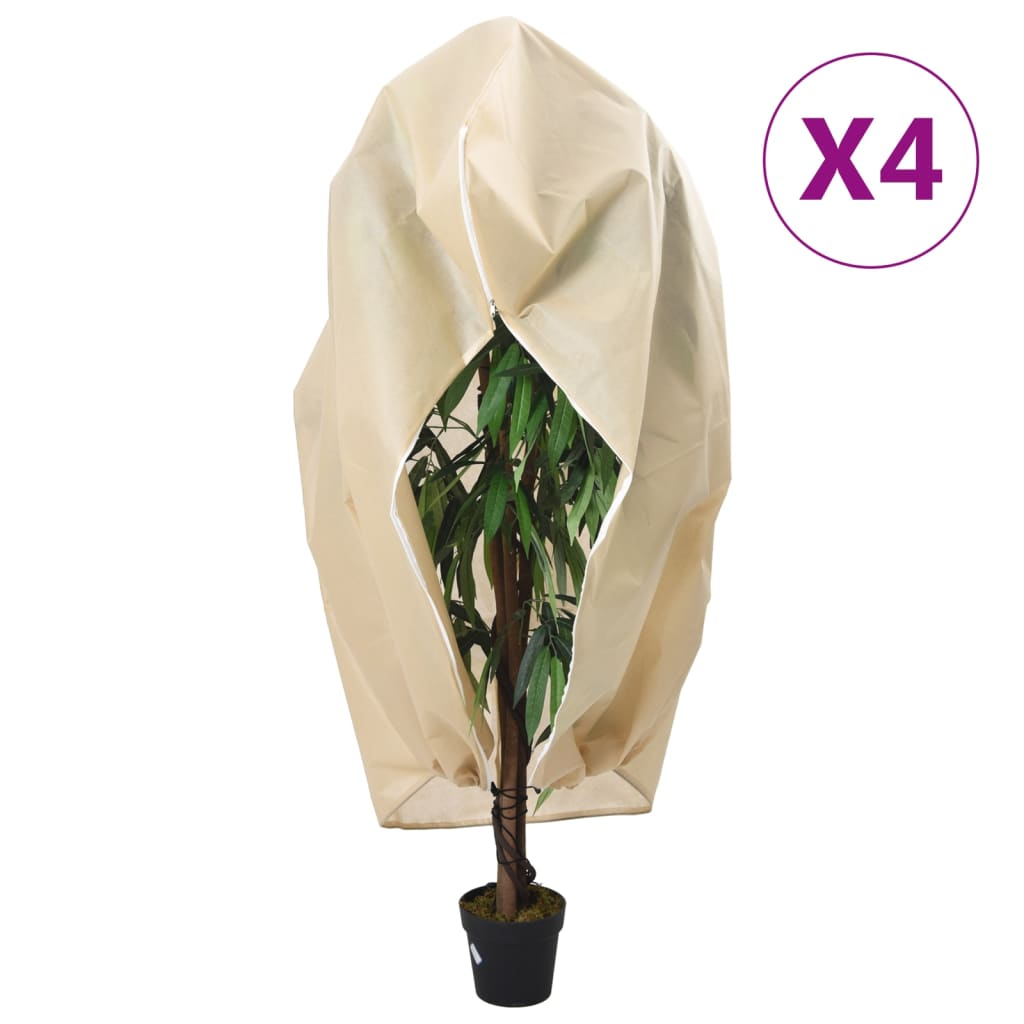 Plantefleecetrekk med glidelås 4 stk 70 g/m² 2,36x2 m