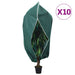 Plantefleecetrekk med glidelås 10 stk 70 g/m² 1,55x1,55 m