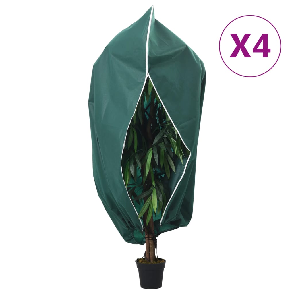 Plantefleecetrekk med glidelås 4 stk 70 g/m² 2,36x2 m