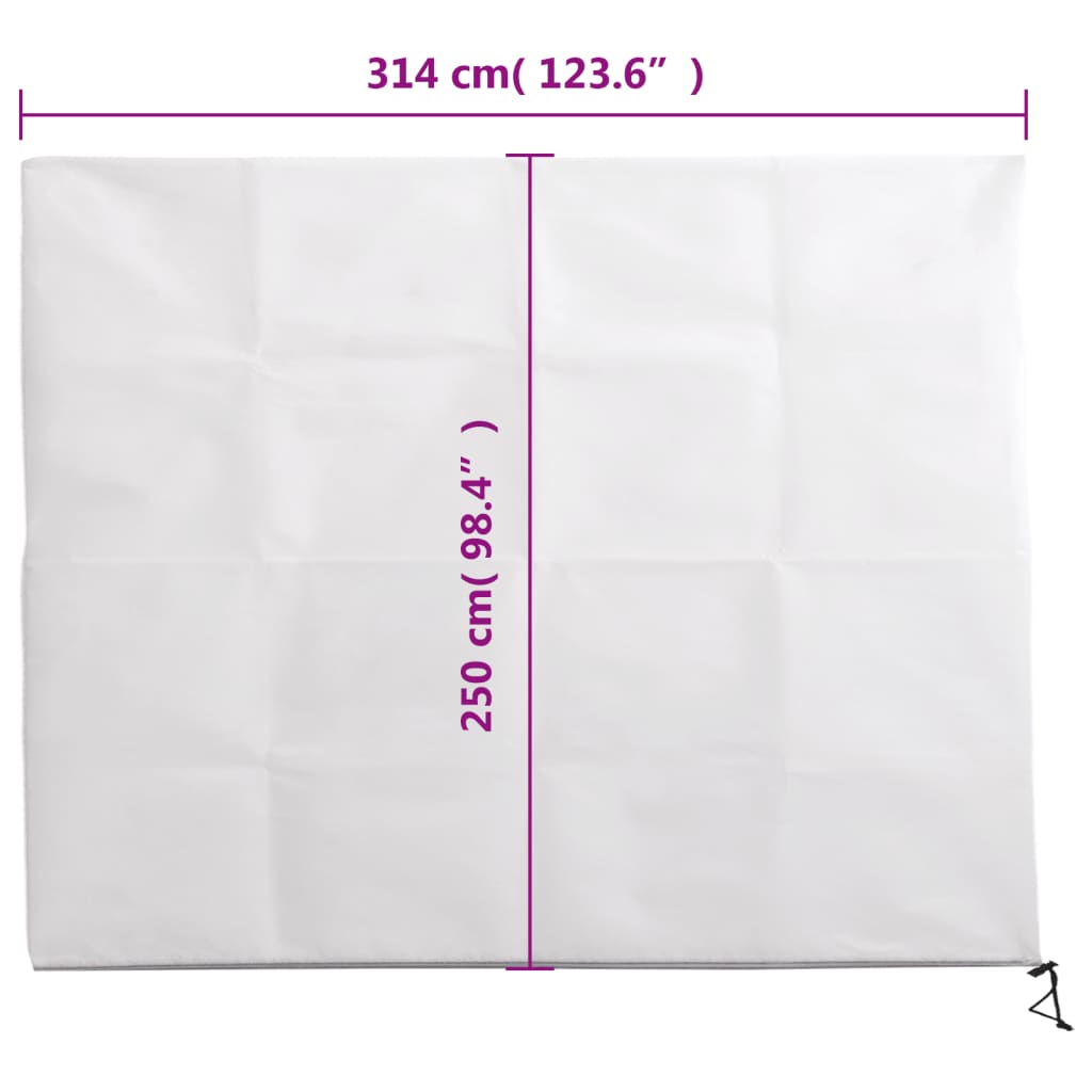Plantefleecetrekk med glidelås 10 stk 70 g/m² 3,14x2,5 m