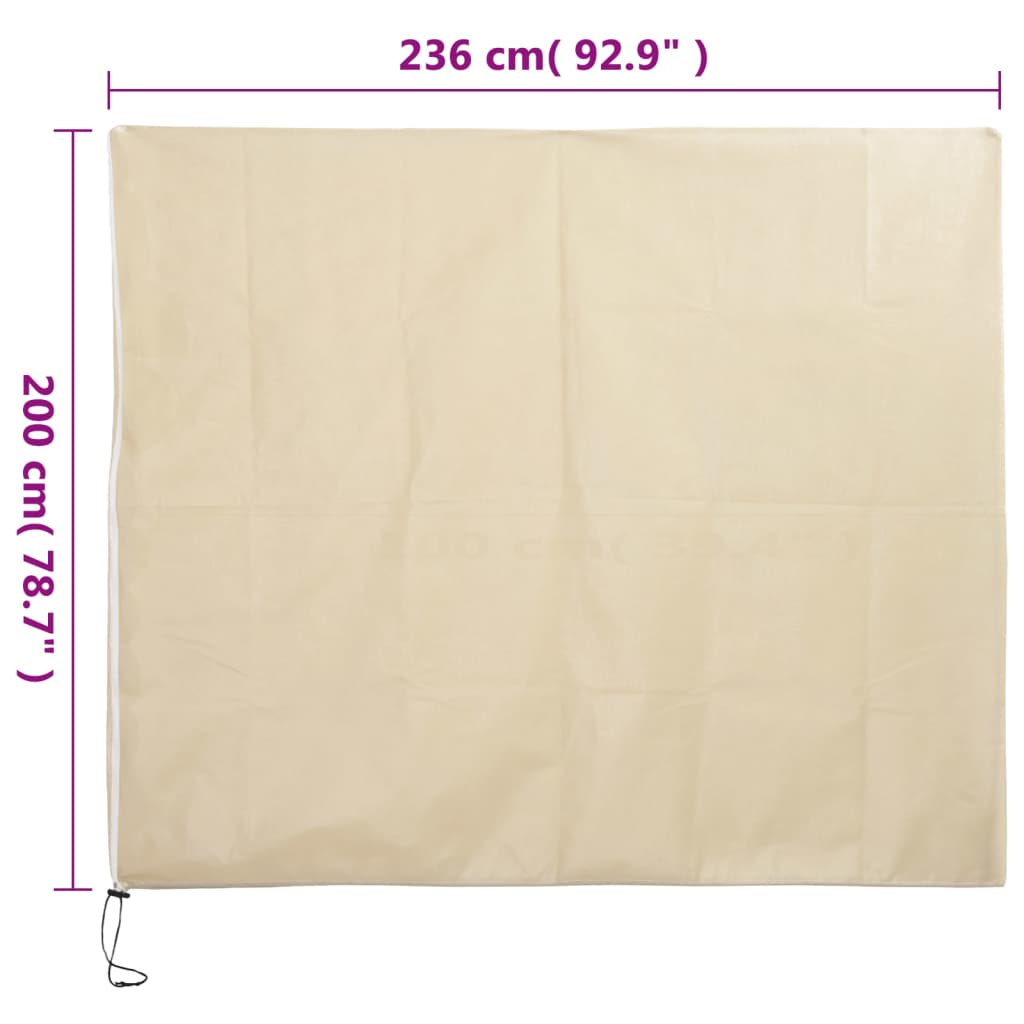 Plantefleecetrekk med glidelås 10 stk 70 g/m² 2,36x2 m