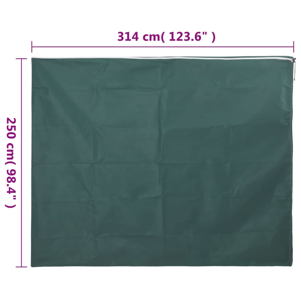 Plantefleecetrekk med glidelås 10 stk 70 g/m² 3,14x2,5 m