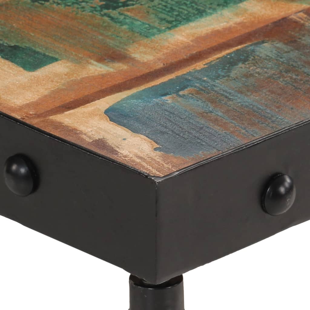 Salongbord med hjul gjenvunnet heltre 100x55x26 cm