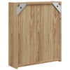 Baderomsspeilskap med LED-lys eik 45x13x52 cm