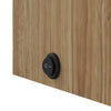 Baderomsspeilskap med LED-lys eik 60x13x52 cm