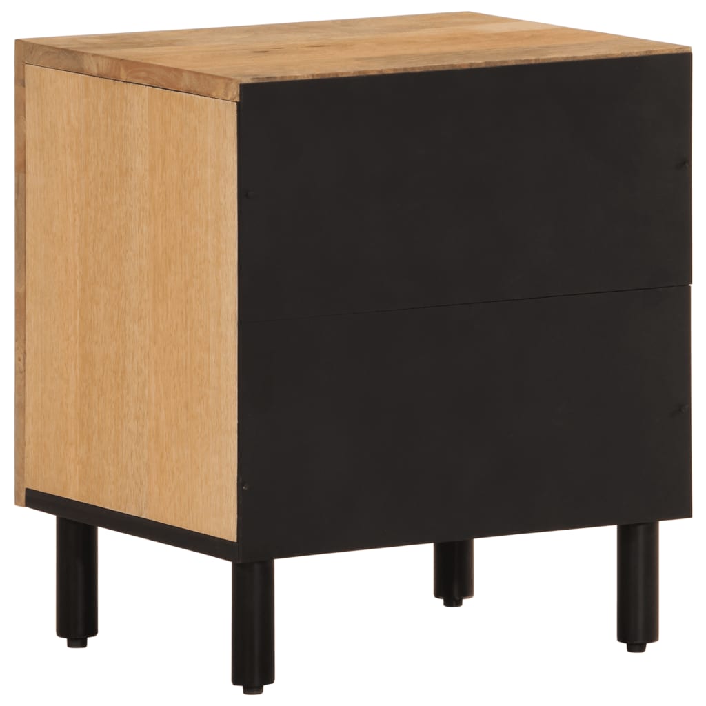 Nattbord 2 stk 40x33x46 cm heltre mango