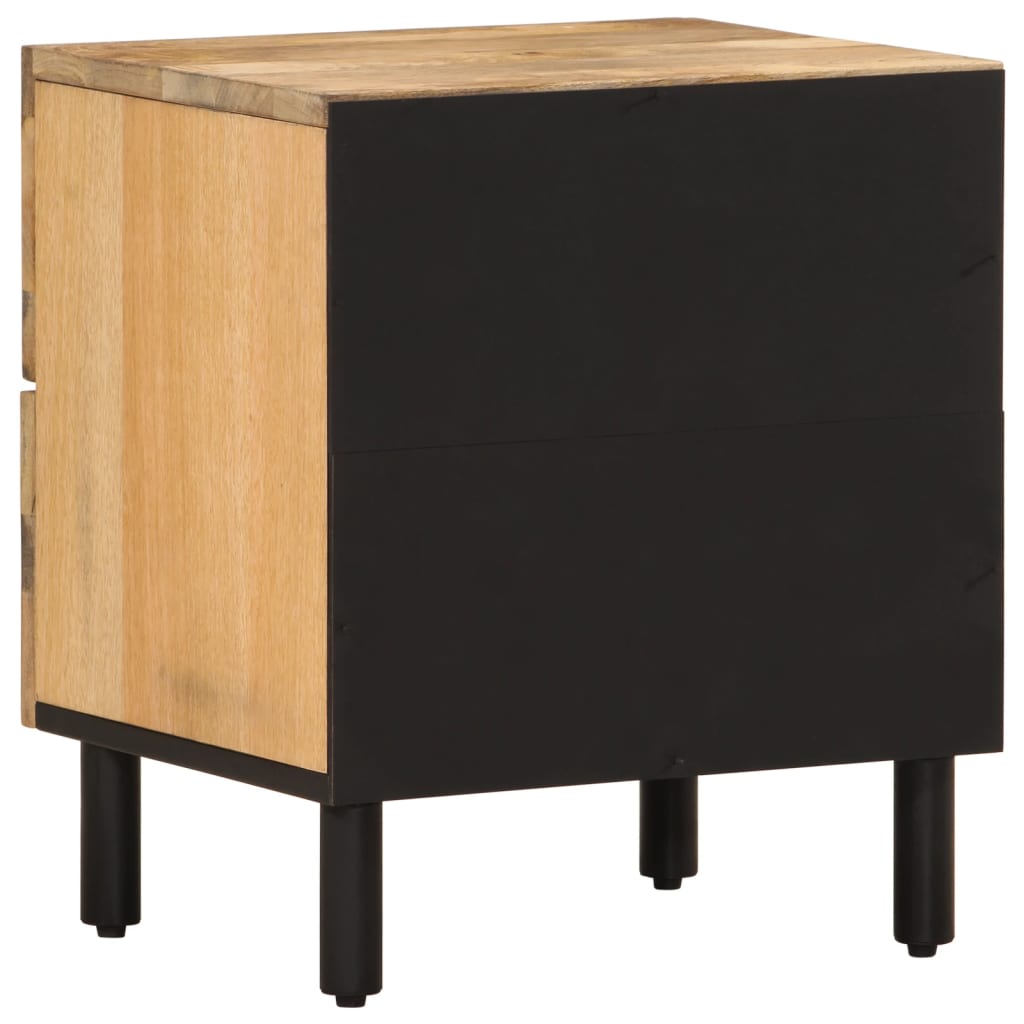 Nattbord 2 stk 40x33x46 cm heltre mango