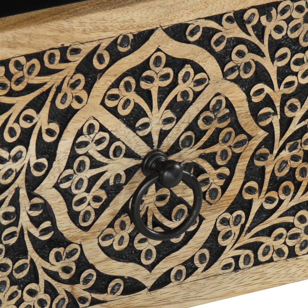 Nattbord 2 stk 40x33x46 cm heltre mango