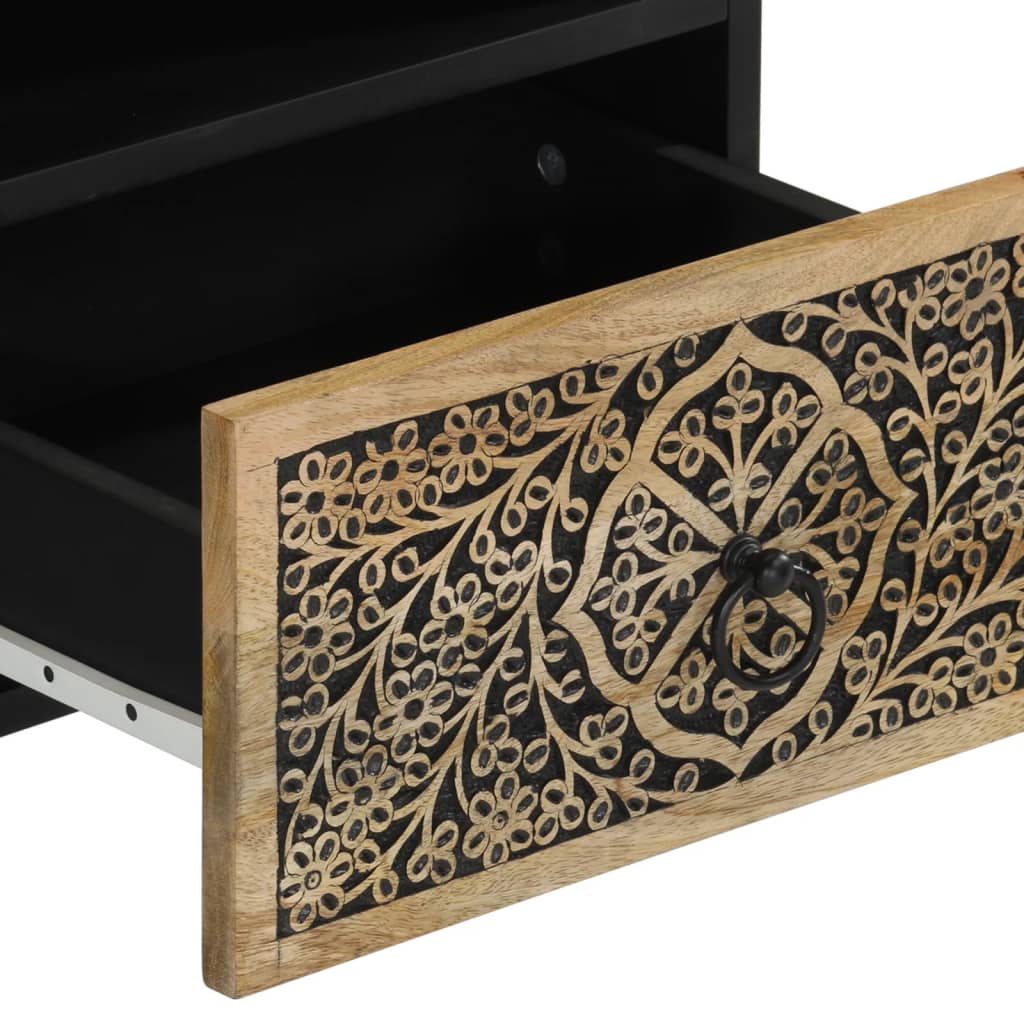 Nattbord 2 stk 40x33x46 cm heltre mango
