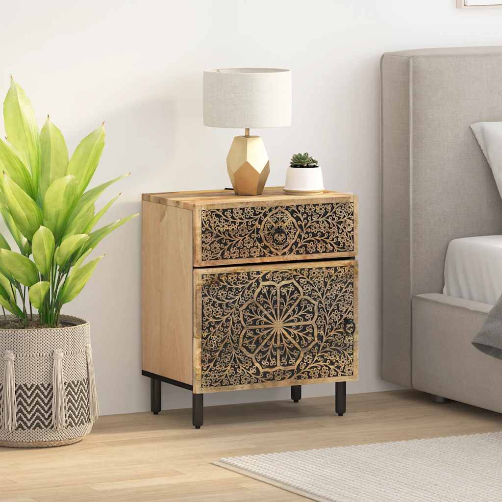 Nattbord 50x33x60 cm heltre mango
