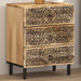 Nattbord 50x33x60 cm heltre mango