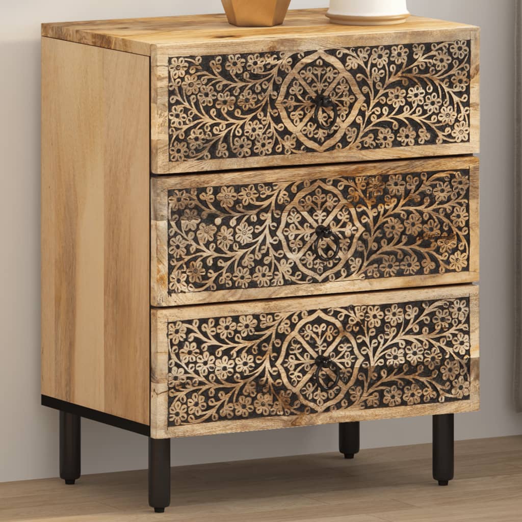 Nattbord 50x33x60 cm heltre mango