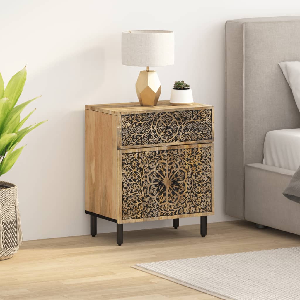 Nattbord 50x33x60 cm heltre mango
