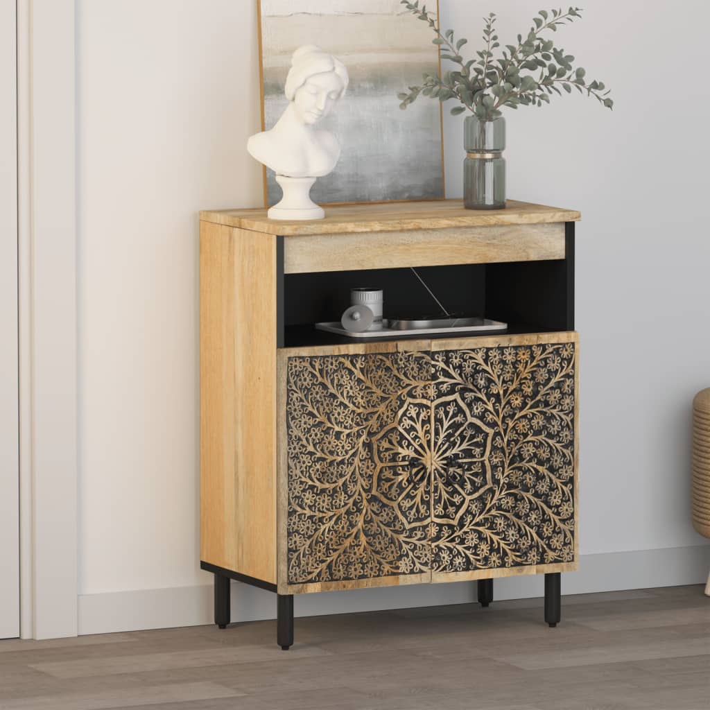 Sideskap 60x33x75 cm heltre mango