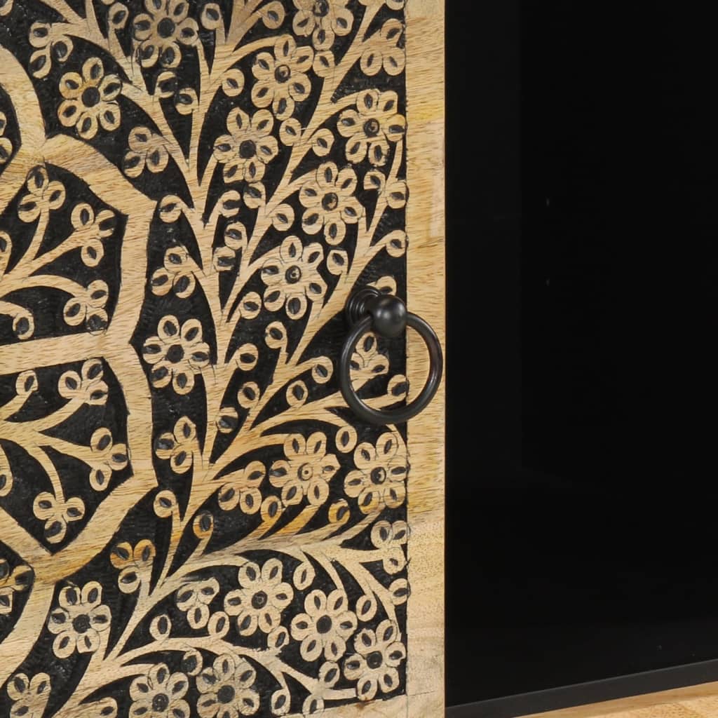 Sideskap 80x33x75 cm heltre mango