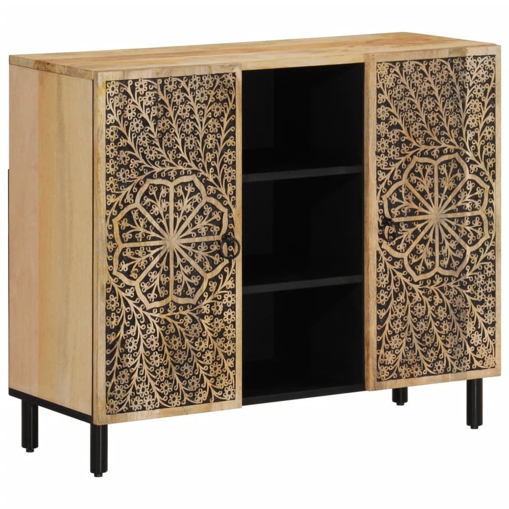 Sideskap 90x33x75 cm heltre mango