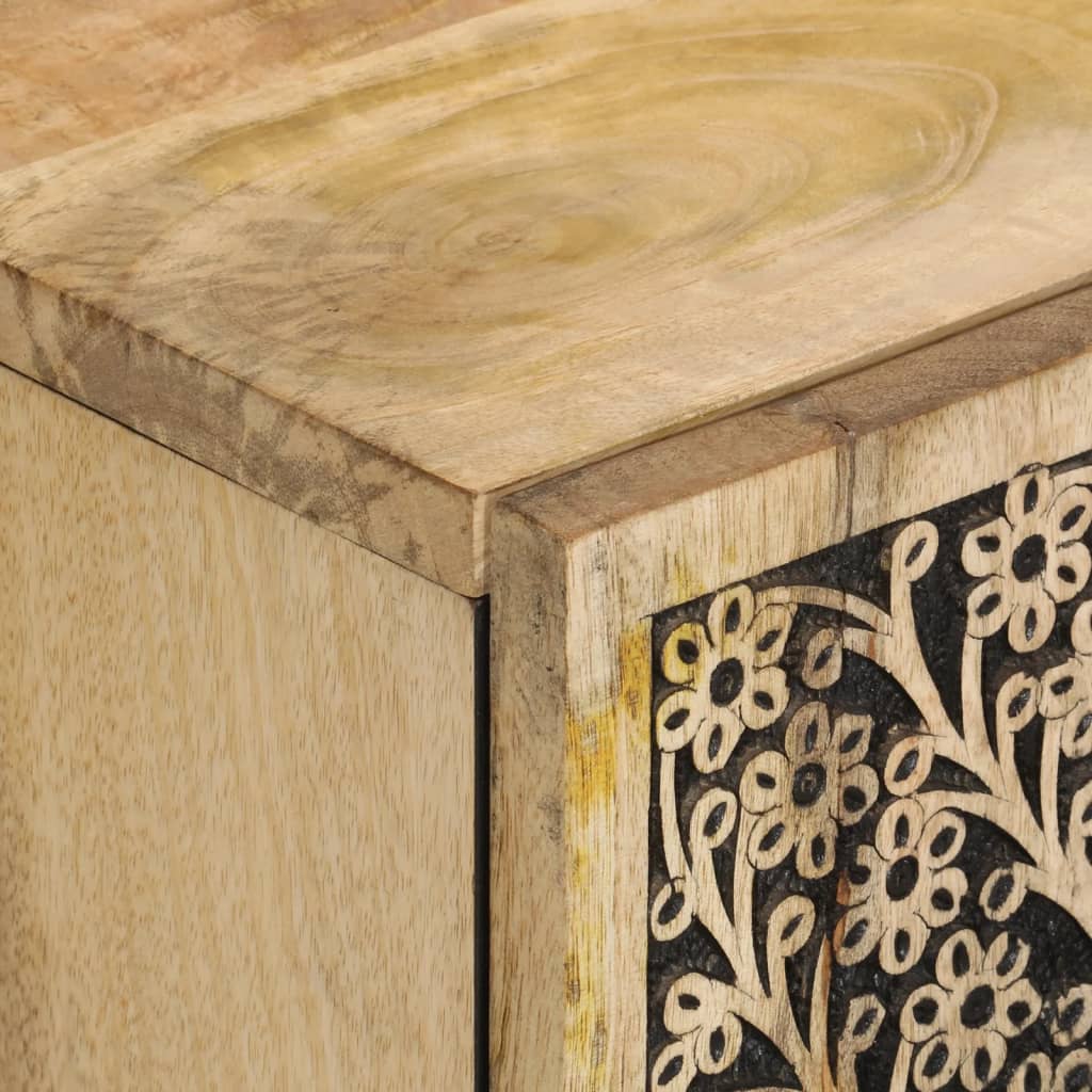 Sideskap 90x33x75 cm heltre mango