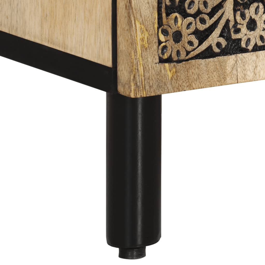 Sideskap 90x33x75 cm heltre mango
