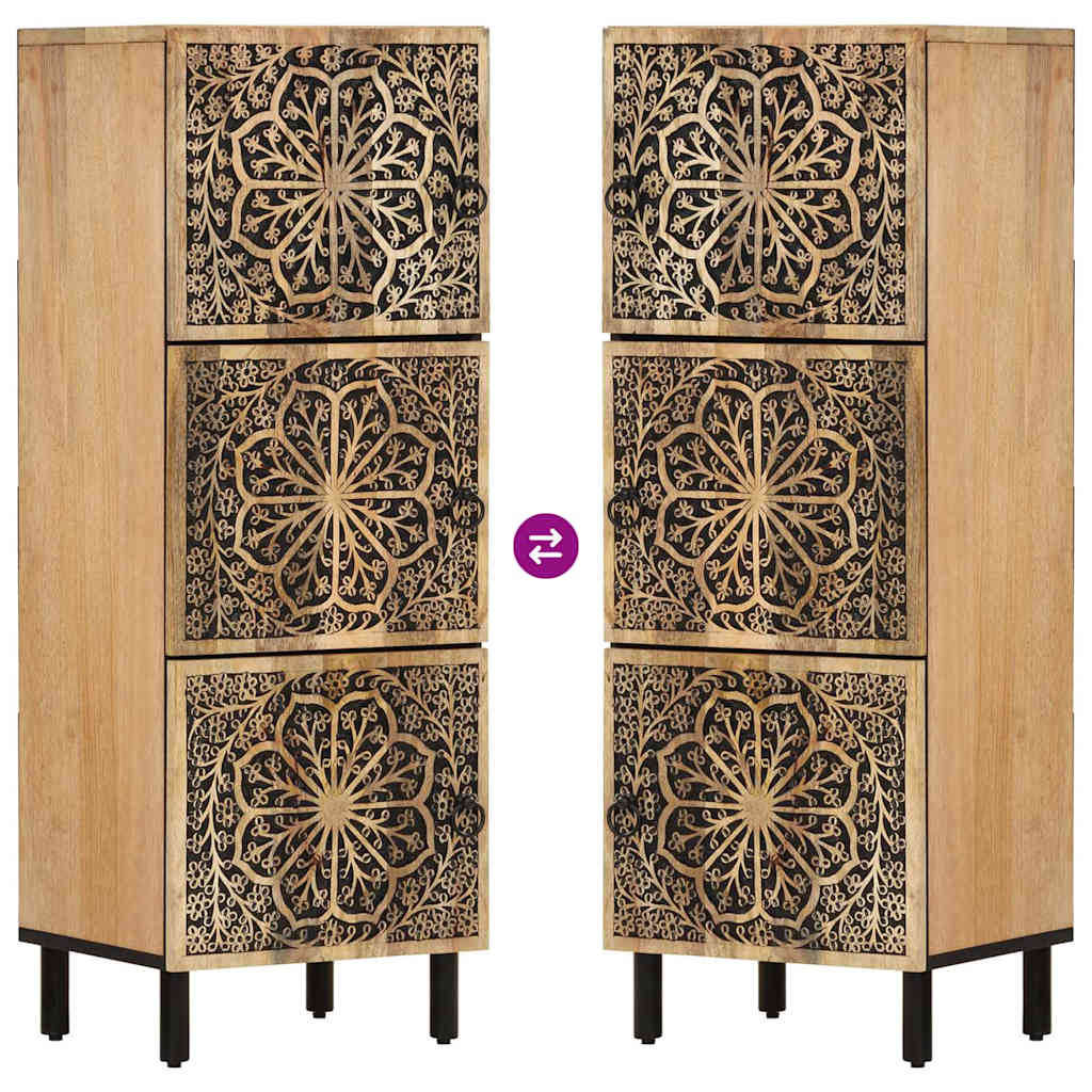Sideskap 40x33x110 cm heltre mango