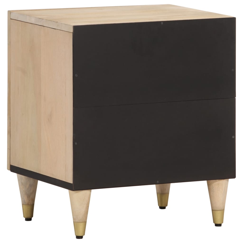 Nattbord 2 stk 40x33x46 cm heltre mango