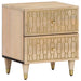 Nattbord 2 stk 40x33x46 cm heltre mango