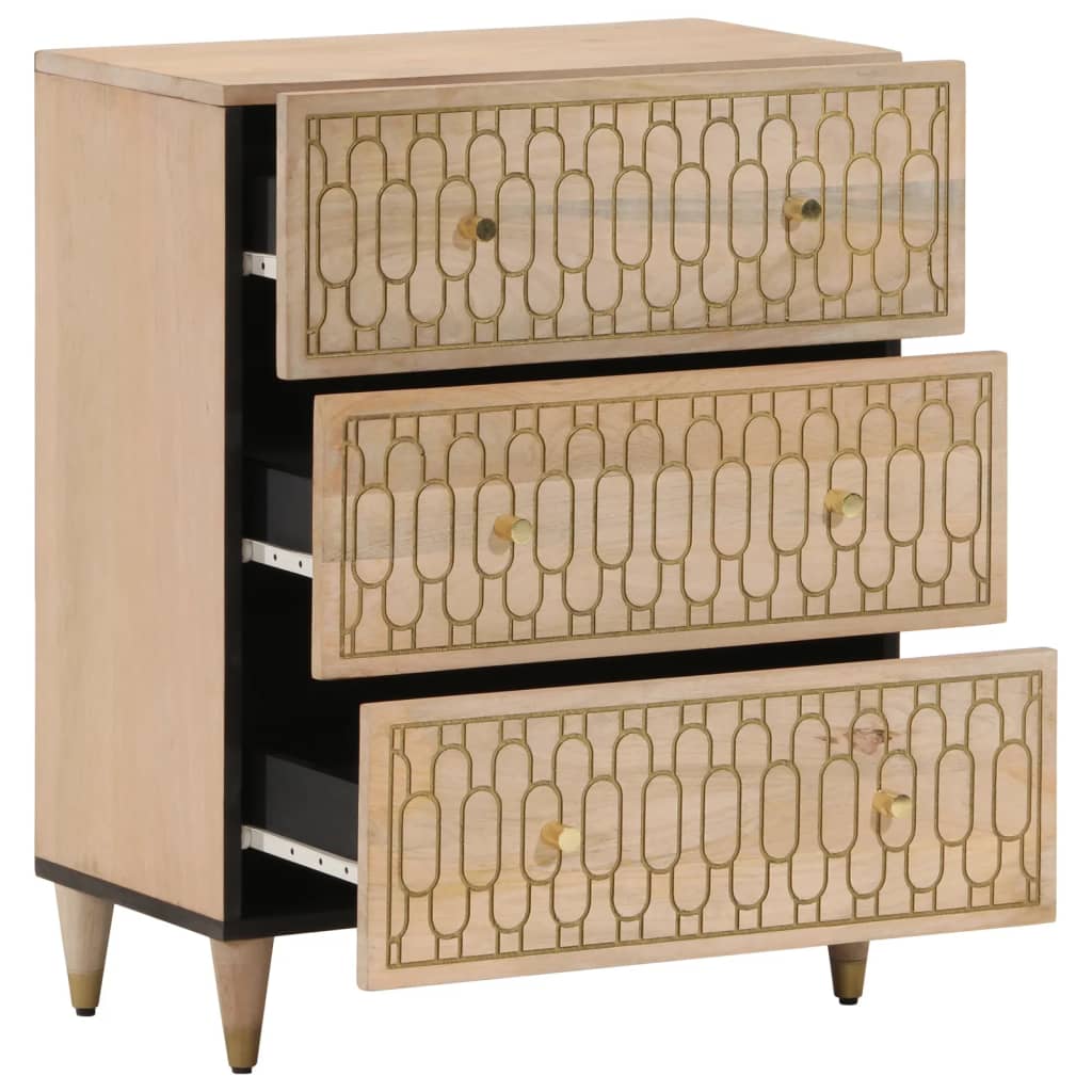 Sideskap 60x33x75 cm heltre mango