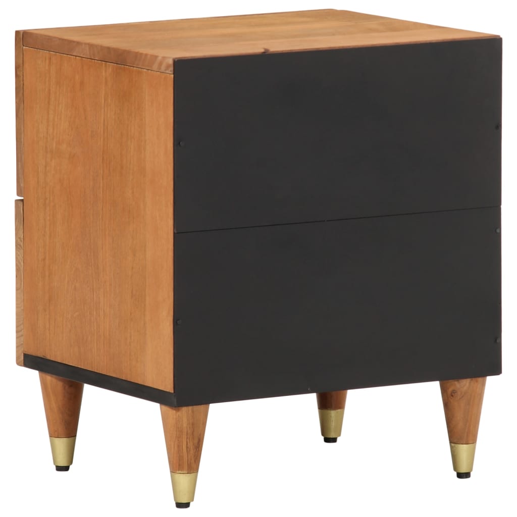 Nattbord 2 stk 40x33x46 cm heltre mango