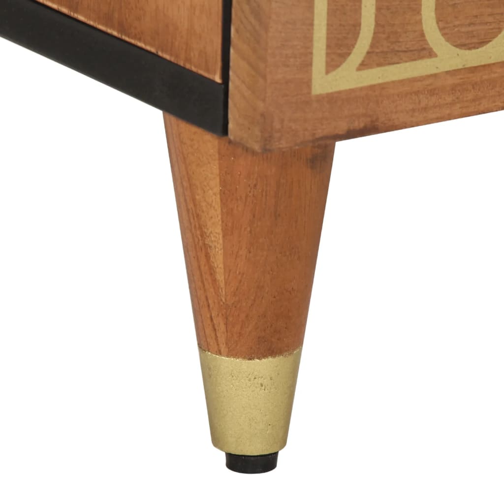 Nattbord 2 stk 40x33x46 cm heltre mango