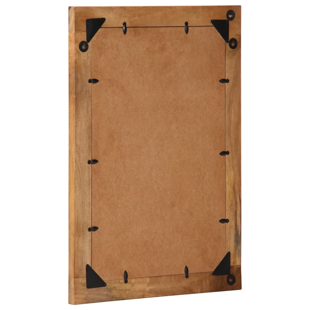 Baderomsspeil 50x70x2,5 cm heltre mango og glass