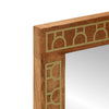 Baderomsspeil 50x70x2,5 cm heltre mango og glass
