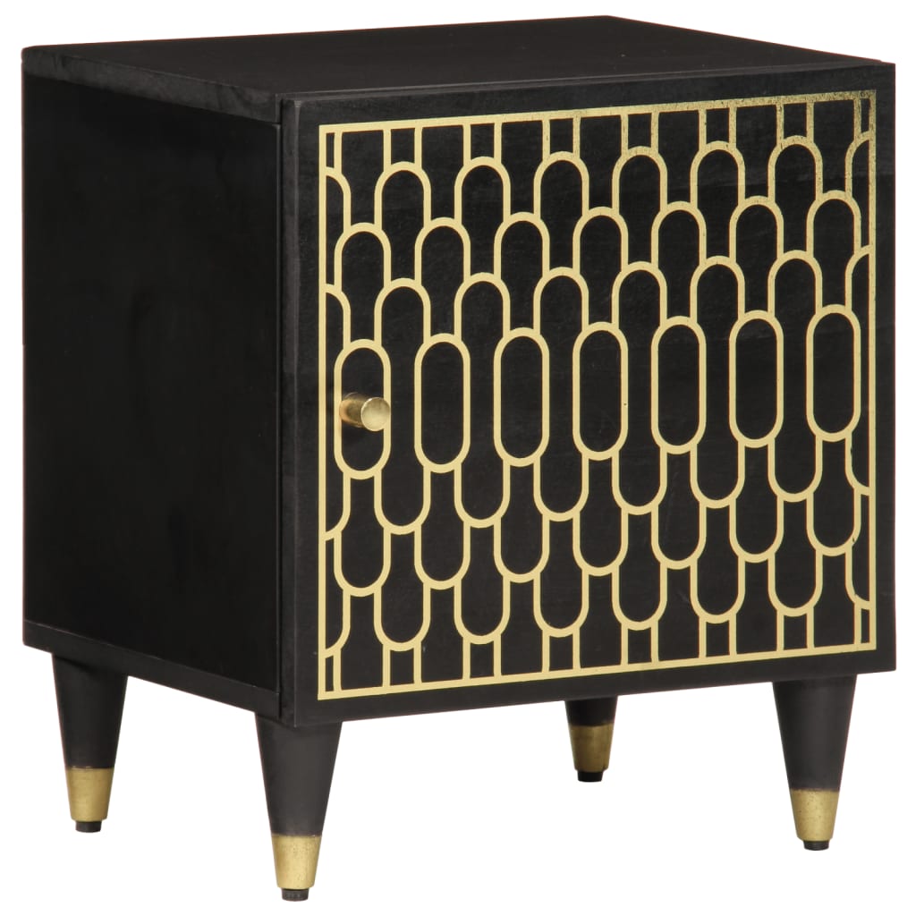 Nattbord 2 stk 40x33x46 cm heltre mango