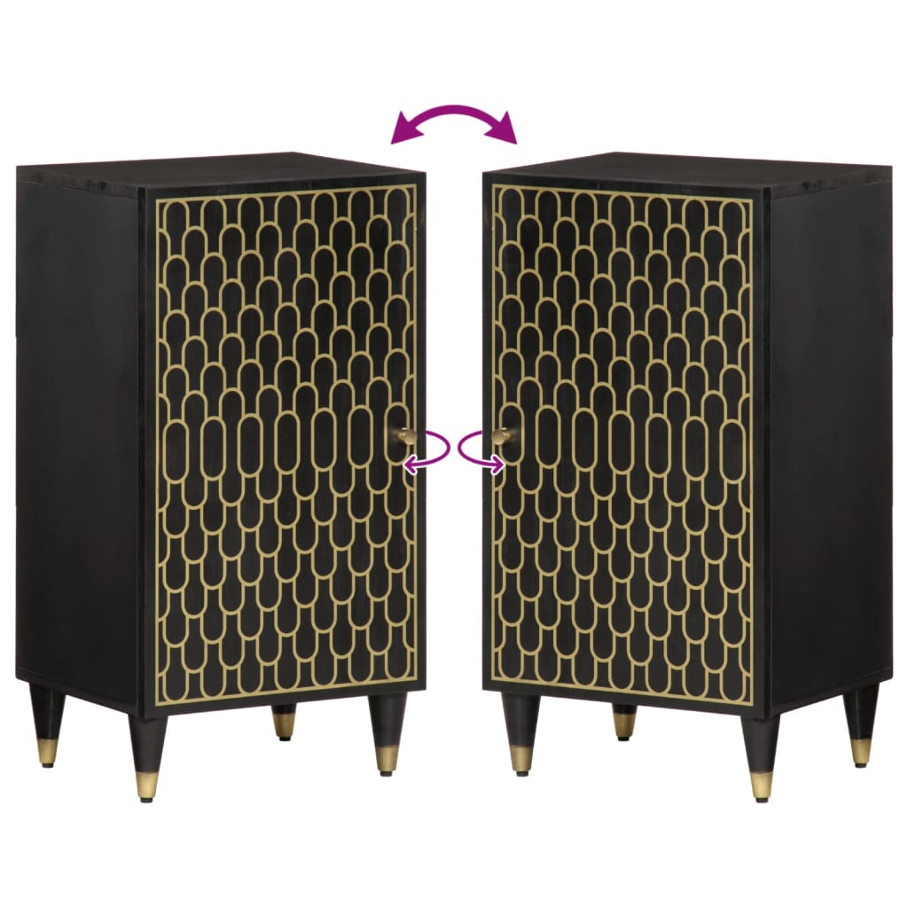 Sideskap 40x33x75 cm heltre mango